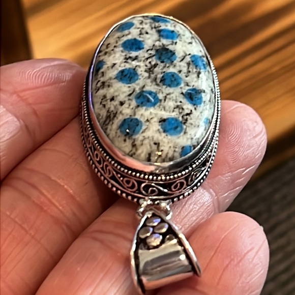 #498 K2 Handcrafted Pendant In An Antique Setting NWOT - Picture 13 of 16